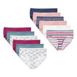 Hanes Girls' Stretch Cotton Briefs - 12-Pack