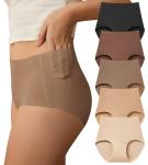 SHARICCA Seamless High Waisted No Show Panties