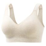 Momcozy Seamless Cotton Wireless Bra for Large Bust