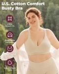 Momcozy Seamless Cotton Wireless Bra for Large Bust