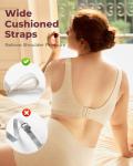 Momcozy Seamless Cotton Wireless Bra for Large Bust