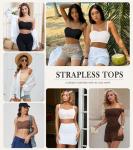 Miguofan Wireless Strapless Padded Bandeau Bra