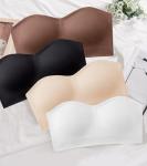 Miguofan Wireless Strapless Padded Bandeau Bra