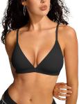 Wireless Triangle Bralette - Comfortable & Sexy Black