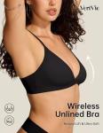 Wireless Triangle Bralette - Comfortable & Sexy Black