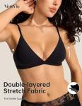 Wireless Triangle Bralette - Comfortable & Sexy Black