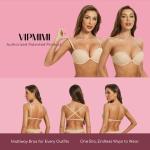 Strapless Push-Up Bra with Padded Support, Nude