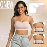 ONEW Strapless Non-Slip Silicone Bandeau Bra