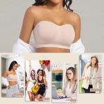 ONEW Strapless Non-Slip Silicone Bandeau Bra