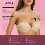 Strapless Push-Up Bra with Padded Support, Nude