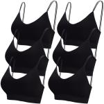 6-Pack V Neck Padded Bralettes for Women