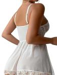 Lilosy Lace Garter Belt Babydoll Dress Set