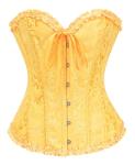 Women's Yellow Shapewear Corset Bustier Top