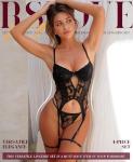 RSLOVE Black Lace Corset Teddy Lingerie Set