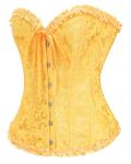 Women's Yellow Shapewear Corset Bustier Top