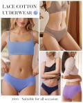 LEVAO Lace Cheeky Bikini Panties 9-Pack