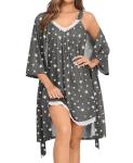 Lace Nightgown and Robe Set for Women