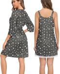 Lace Nightgown and Robe Set for Women