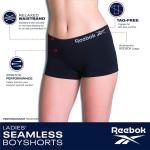 Reebok Women's Boyshorts Underwear 4-Pack Set