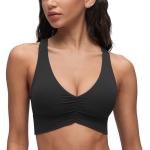 Butterluxe Ruched Longline Sports Bra - Black