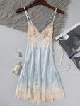Lilosy Silk Lace Backless Babydoll Lingerie Set