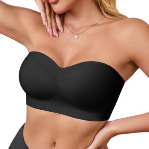 Strapless Push Up Wireless Padded Bandeau Bra