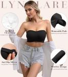 Lynclare Strapless Pushup Bra with Clear Straps
