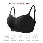 Strapless Push Up Wireless Padded Bandeau Bra