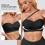 Strapless Push Up Wireless Padded Bandeau Bra