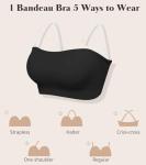 Lynclare Strapless Pushup Bra with Clear Straps