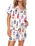 Pink Satin Silk Shorts Pajama Set for Women