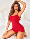 Avidlove Red Lace Cami and Shorts Set XL
