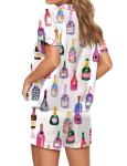 Pink Satin Silk Shorts Pajama Set for Women
