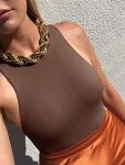 Sexy Halter Neck High Waist Leotard Bodysuit