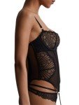 Aubade Women's L'indomptable Basque - lingerie for every day or special occasions Afterdark B 34, 1 Piece