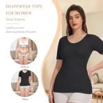 Ysabeloom Women's Short Sleeve Tummy Control Tank