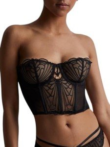 Aubade Women's L'indomptable Bustier - lingerie for every day or special occasions Afterdark C 34, 1 Piece