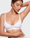 Inlyric Women's Soft Scoop Bralette - Snow White