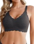 Avidlove Women's Lace Wireless Full Coverage Bra
