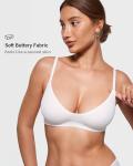 Inlyric Women's Soft Scoop Bralette - Snow White