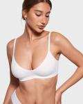 Inlyric Women's Soft Scoop Bralette - Snow White