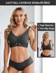 Avidlove Women's Lace Wireless Full Coverage Bra