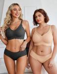 Avidlove Women's Lace Wireless Full Coverage Bra