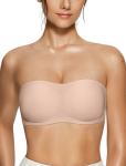 Wireless Strapless Seamless Padded Bandeau Bra