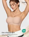 Wireless Strapless Seamless Padded Bandeau Bra