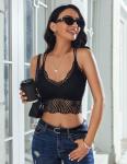 Avidlove Lace Bralette Set - Black & Beige