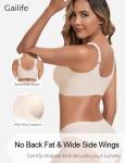 Wireless Lace Front Closure Bralette for Women, XL