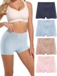 High-Waisted Cotton Boy Shorts for Women