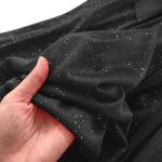 Sparkly Tulle Robe with Feather Trim for Women