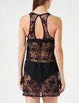 Emporio Armani Women's All Over Embroidery Lace Lingerie Set, Black Flowergarden, Large